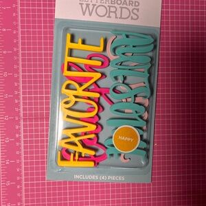 Colorful Letterboard Words Set